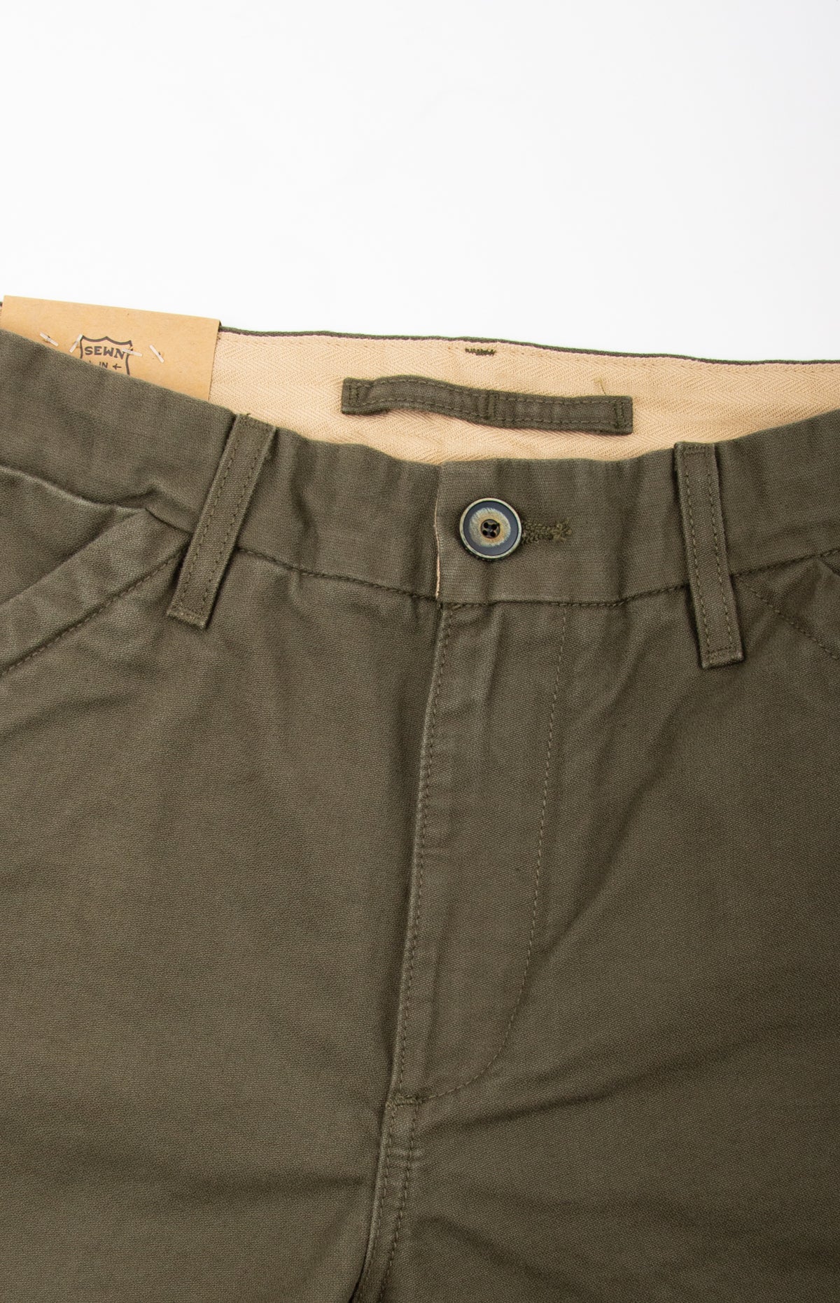 Freenote Cloth – Workers Chino Slim Straight Fit 14 Ounce Slub Olive
