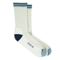 Red Wing Vintage Stripe Cotton Blend Crew Socks Cream/Blue
