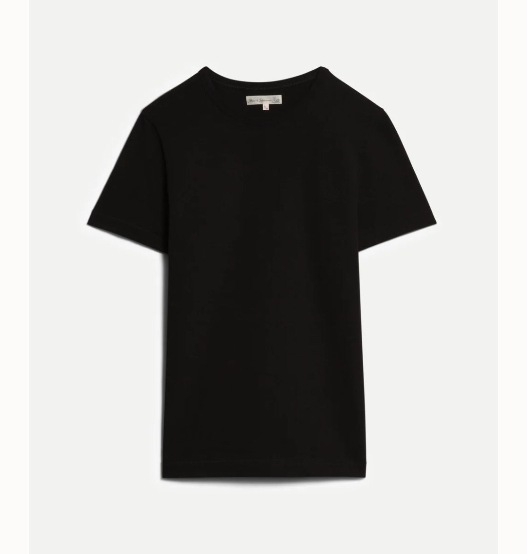 Merz b. Schwanen 215 men's loopwheeled T-shirt, 7,2oz classic fit - Black