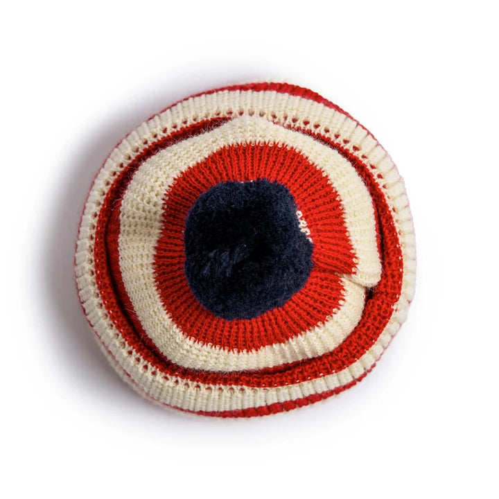 Heimat Textil Signal U-Boat Beanie- Virgin Wool Seashell Signal Red