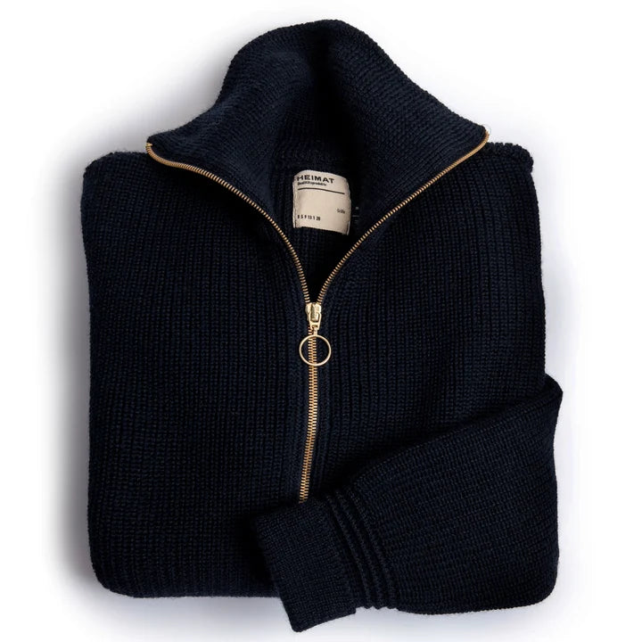 Heimat Textil Skipper Sweater - Virgin Wool Ink