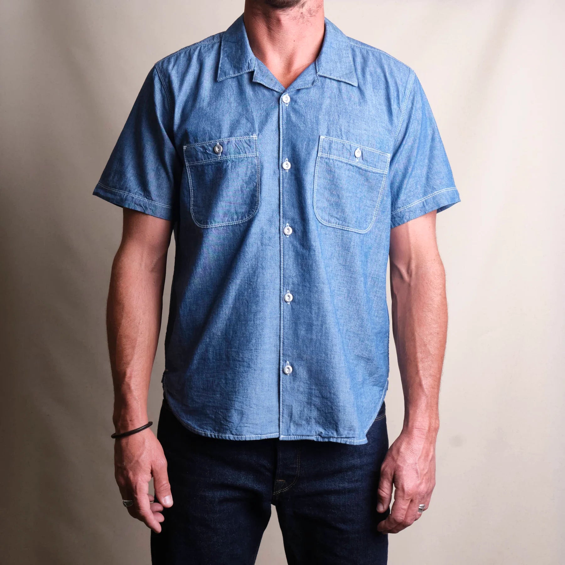 Freenote Cloth Dayton Chambray Short Sleeve