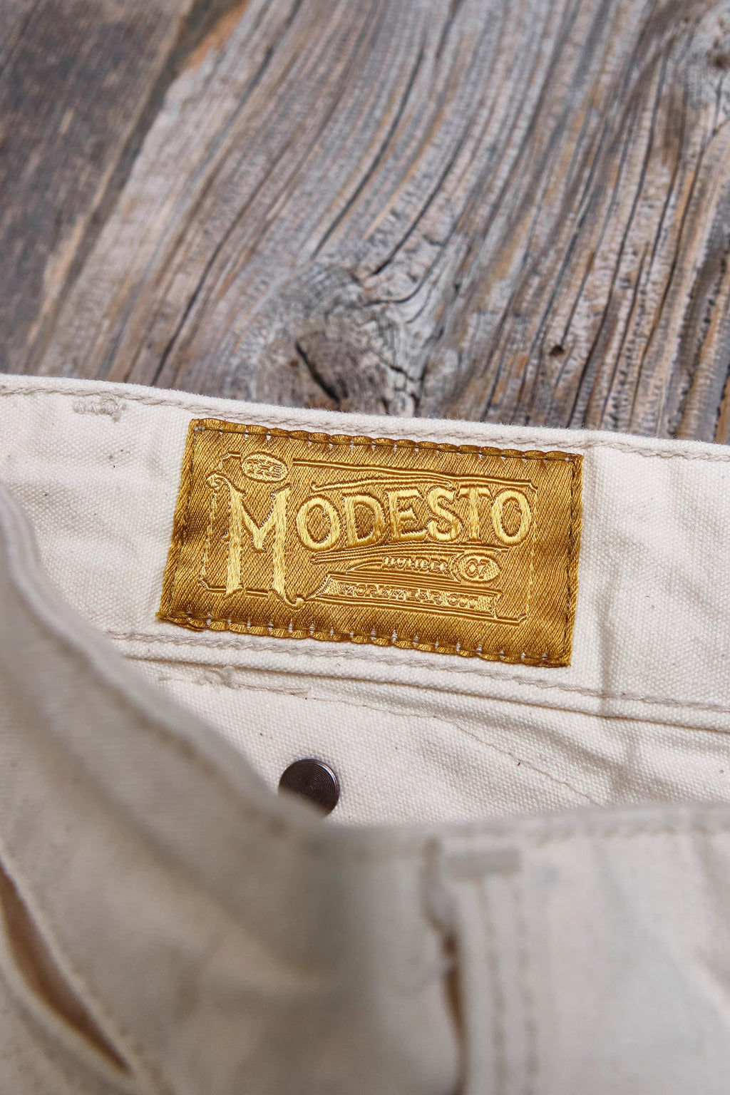 Freenote Cloth Modesto Buckleback 11 Ounce Natural Rinsed Canvas