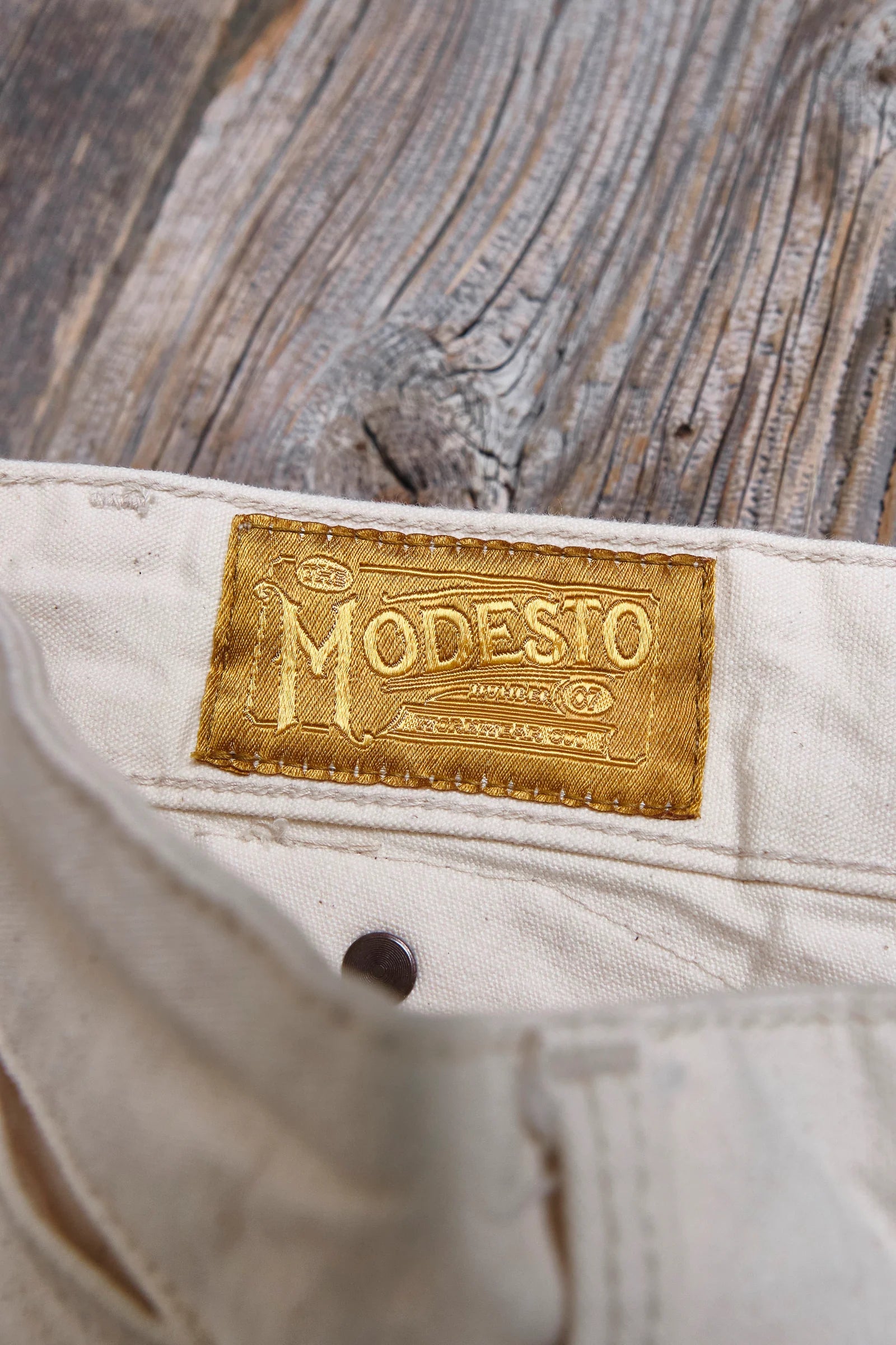 Freenote Cloth Modesto Buckleback 11 Ounce Natural Rinsed Canvas