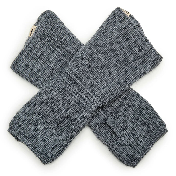 Heimat Textil Trench Glove - Virgin Wool Battleship Grey
