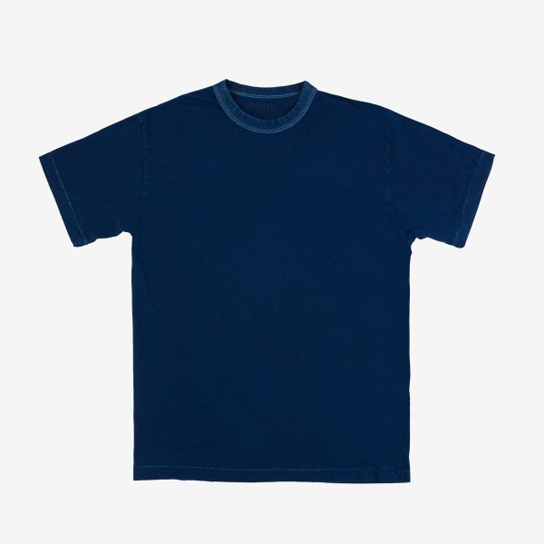 UTILITEES - UTIL-PIND - 5.5oz Loopwheel Crew Neck T-Shirt - Pure Indigo ( ONLINE ONLY )