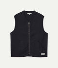 Merz b. Schwanen Padded Zip Vest Charcoal