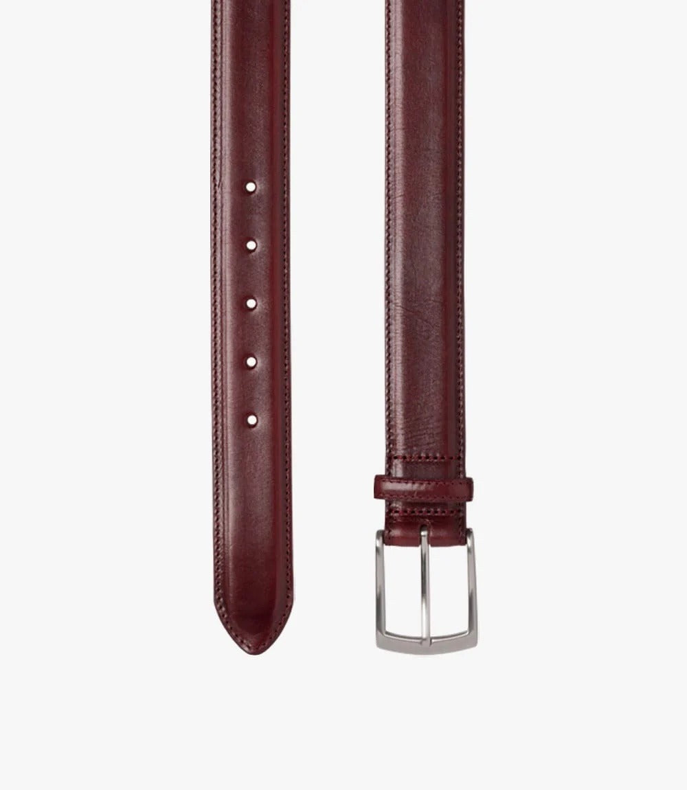 Loake Henry Belt Burgundy