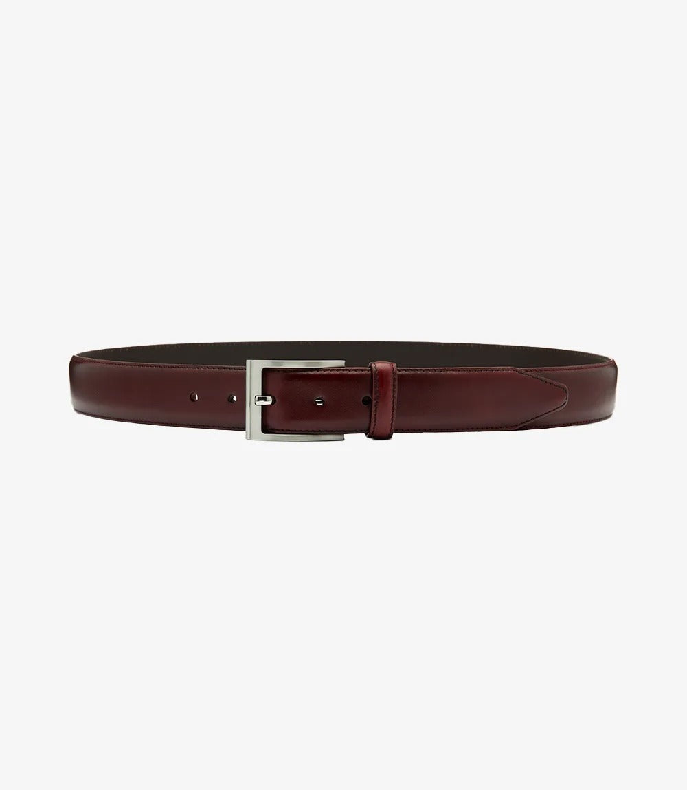 Loake Philip Belt Burgundy