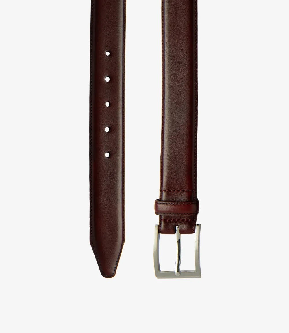 Loake Philip Belt Burgundy