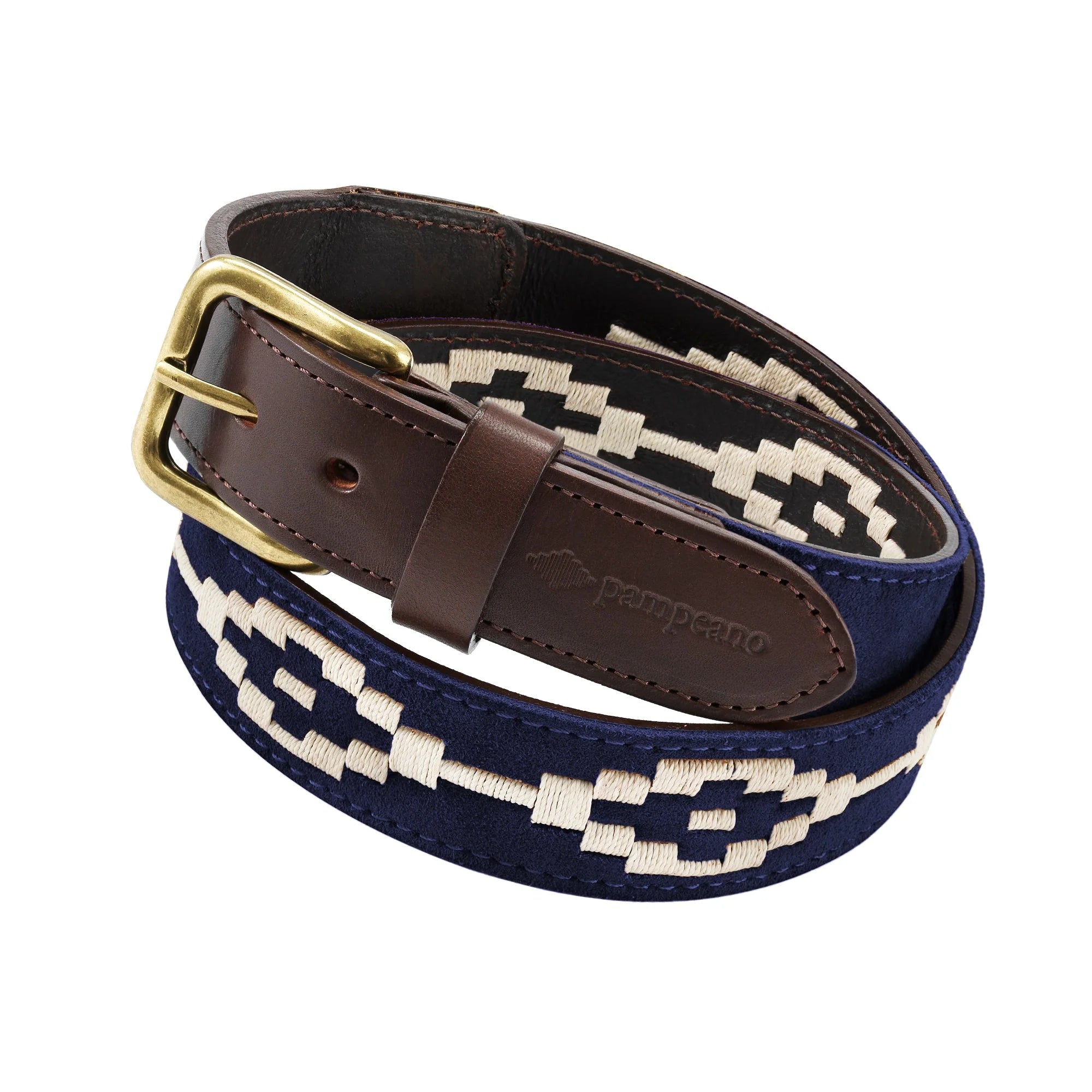 Pampeano Confianza Belt Navy Suede