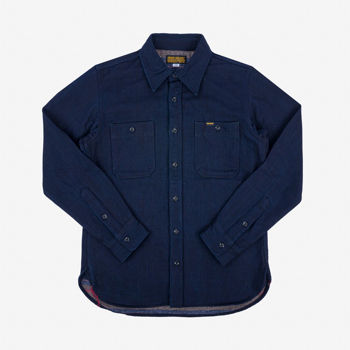 Iron Heart IHSH-374-IND - 14oz Double Cloth Work Shirt - Indigo