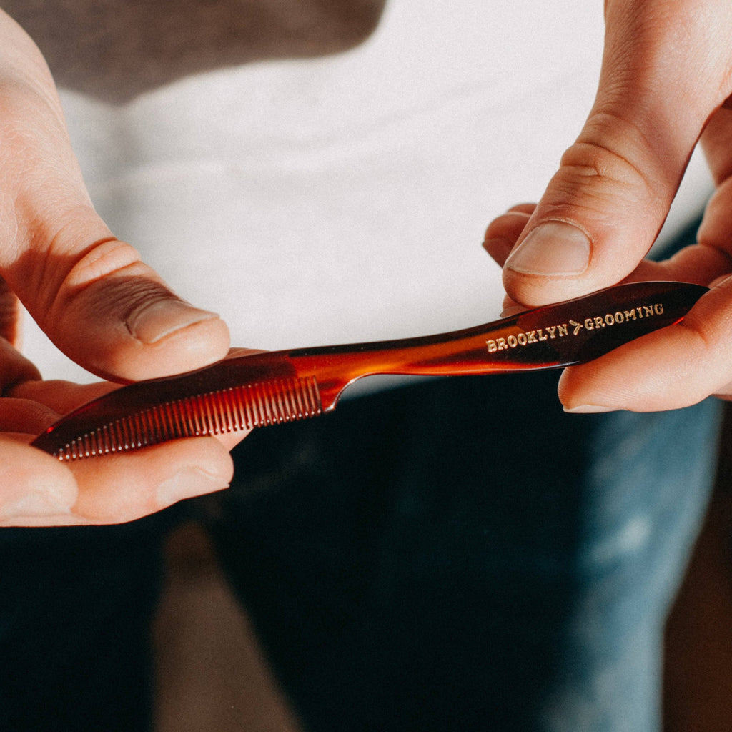 Brooklyn Grooming Men's Handmade Mustache - Beard Comb