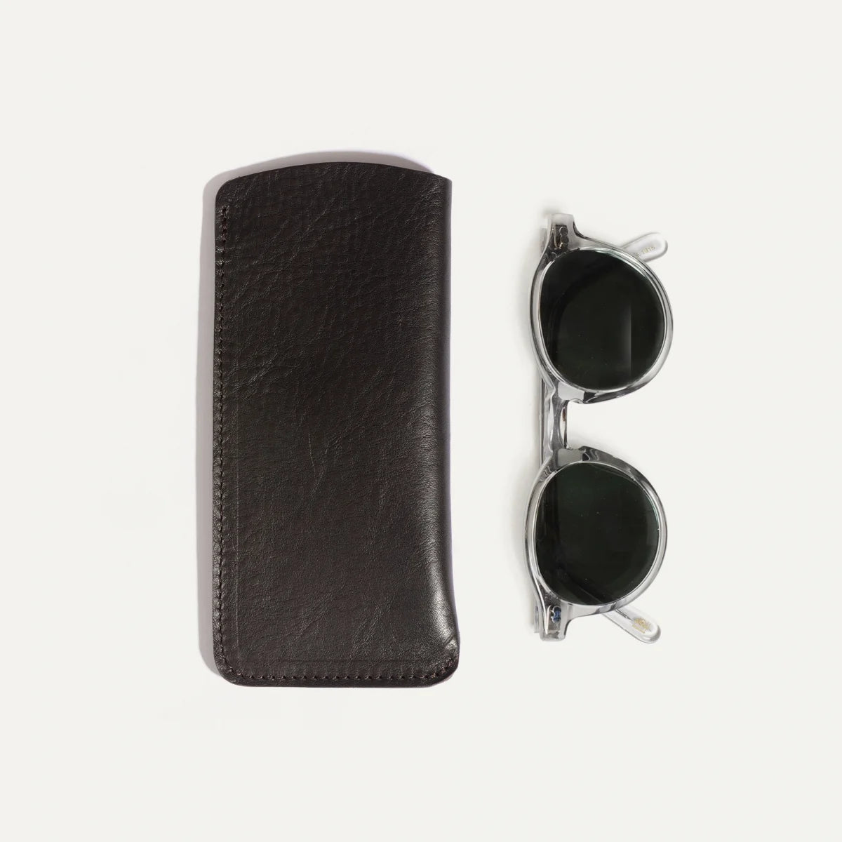 Bleu De Chauffe - Binocle glasses case Dark Brown