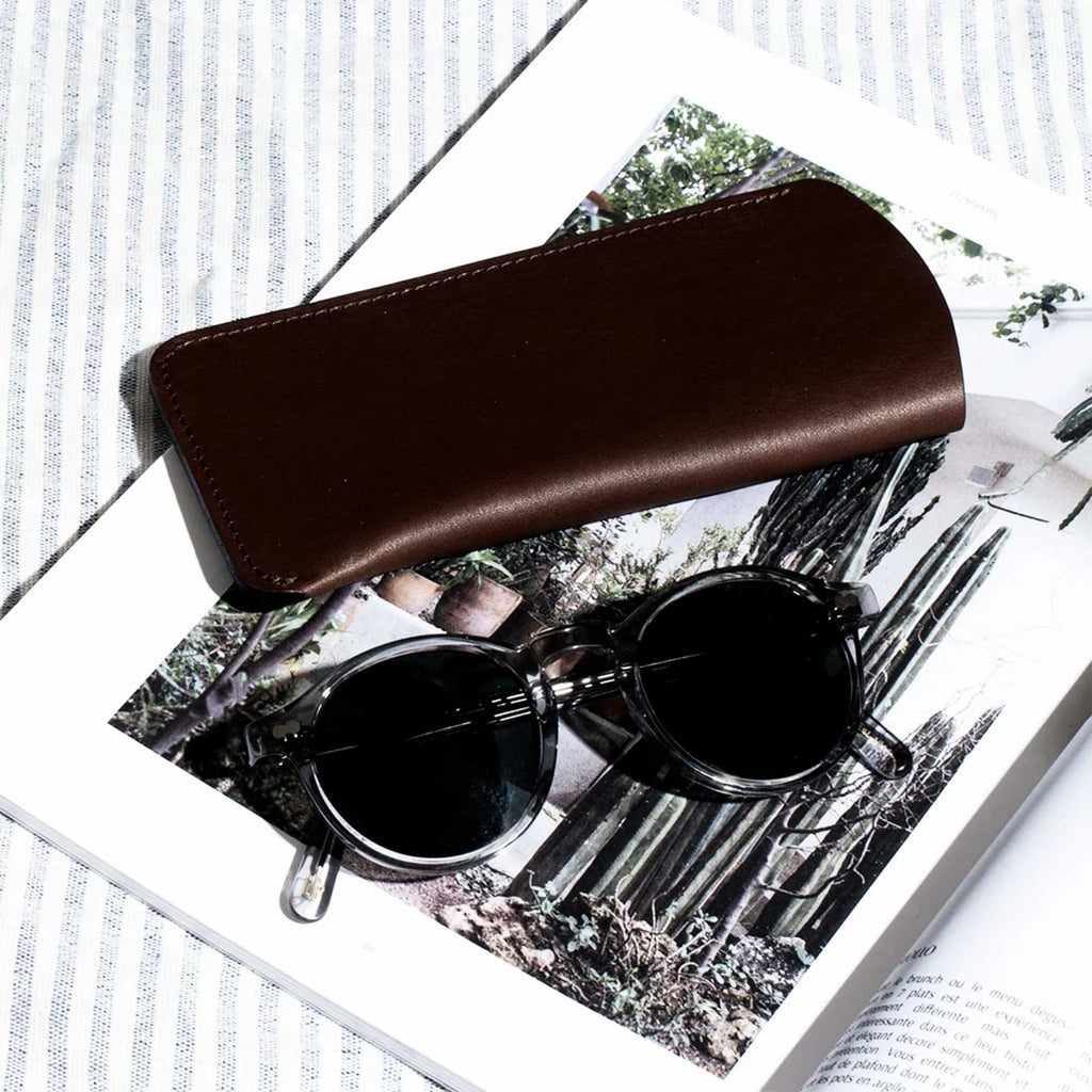 Bleu De Chauffe - Binocle glasses case Dark Brown