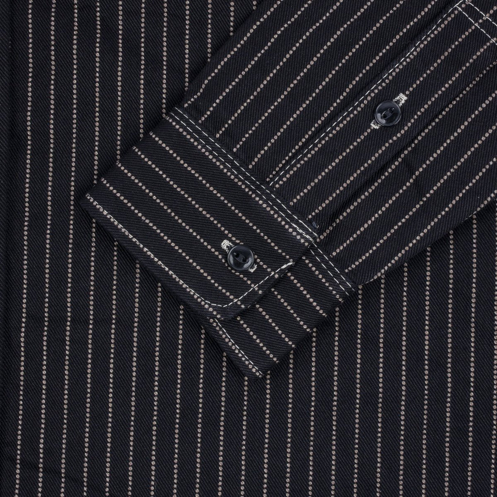 Iron Heart - IHSH-266-BLK - 12oz Wabash Work Shirt - Black With Black Buttons