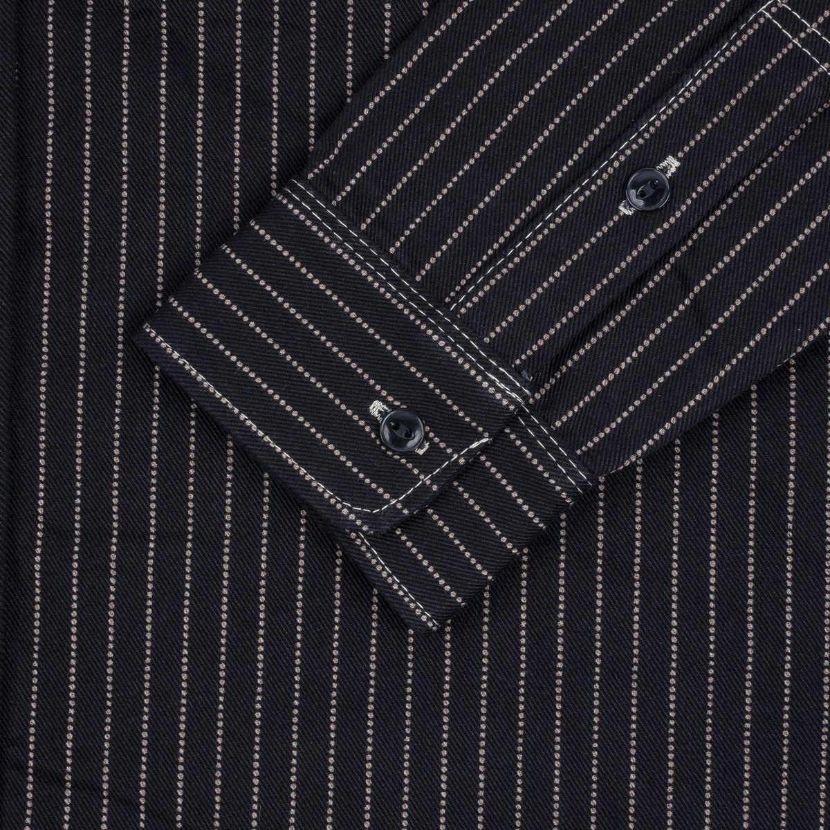 Iron Heart - IHSH-266-BLK - 12oz Wabash Work Shirt - Black With Black Buttons