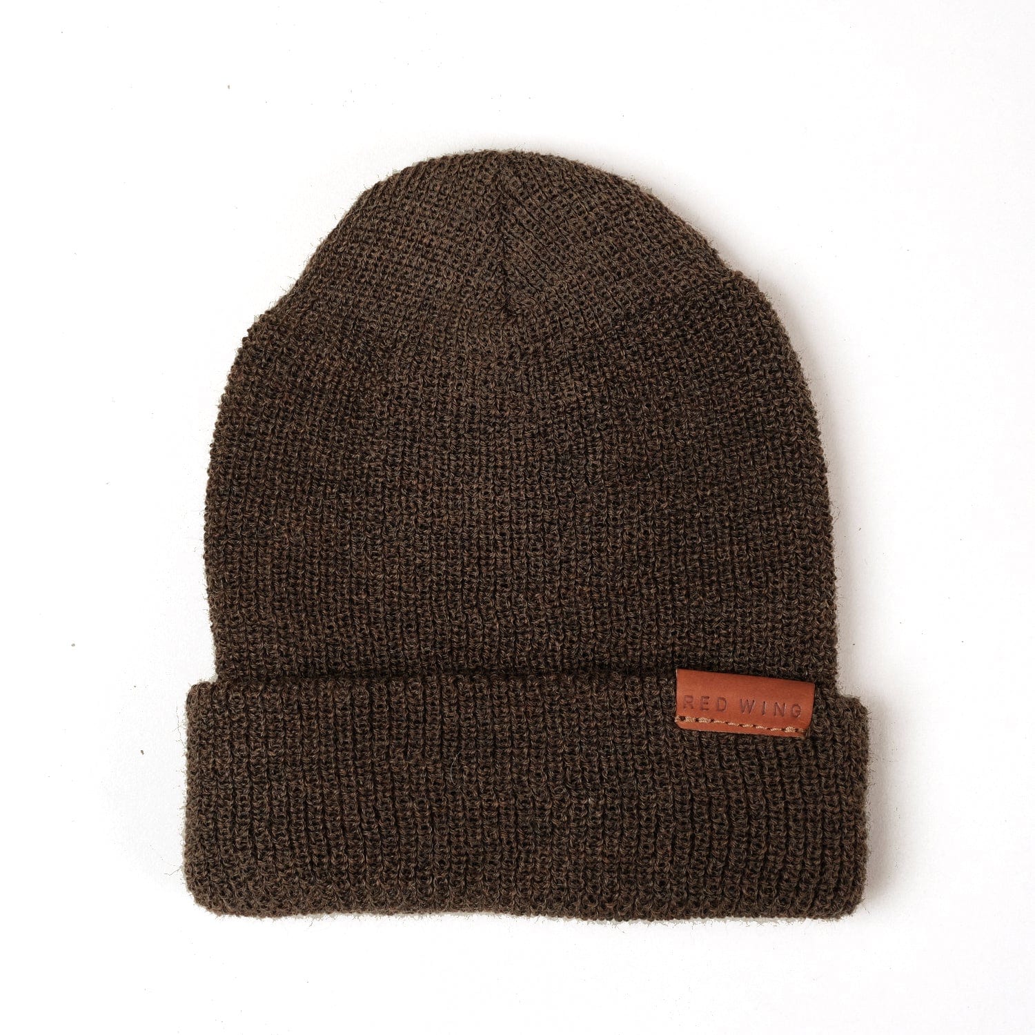 Red Wing Merino Wool Knit Cap Beanie - Brown