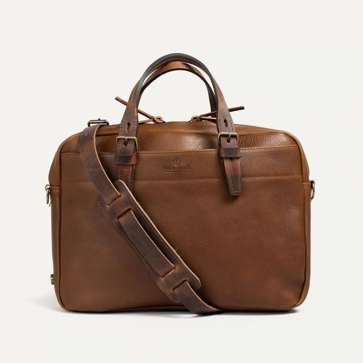 Bleu De Chauffe - Folder Business Laptop Bag Amber Brown