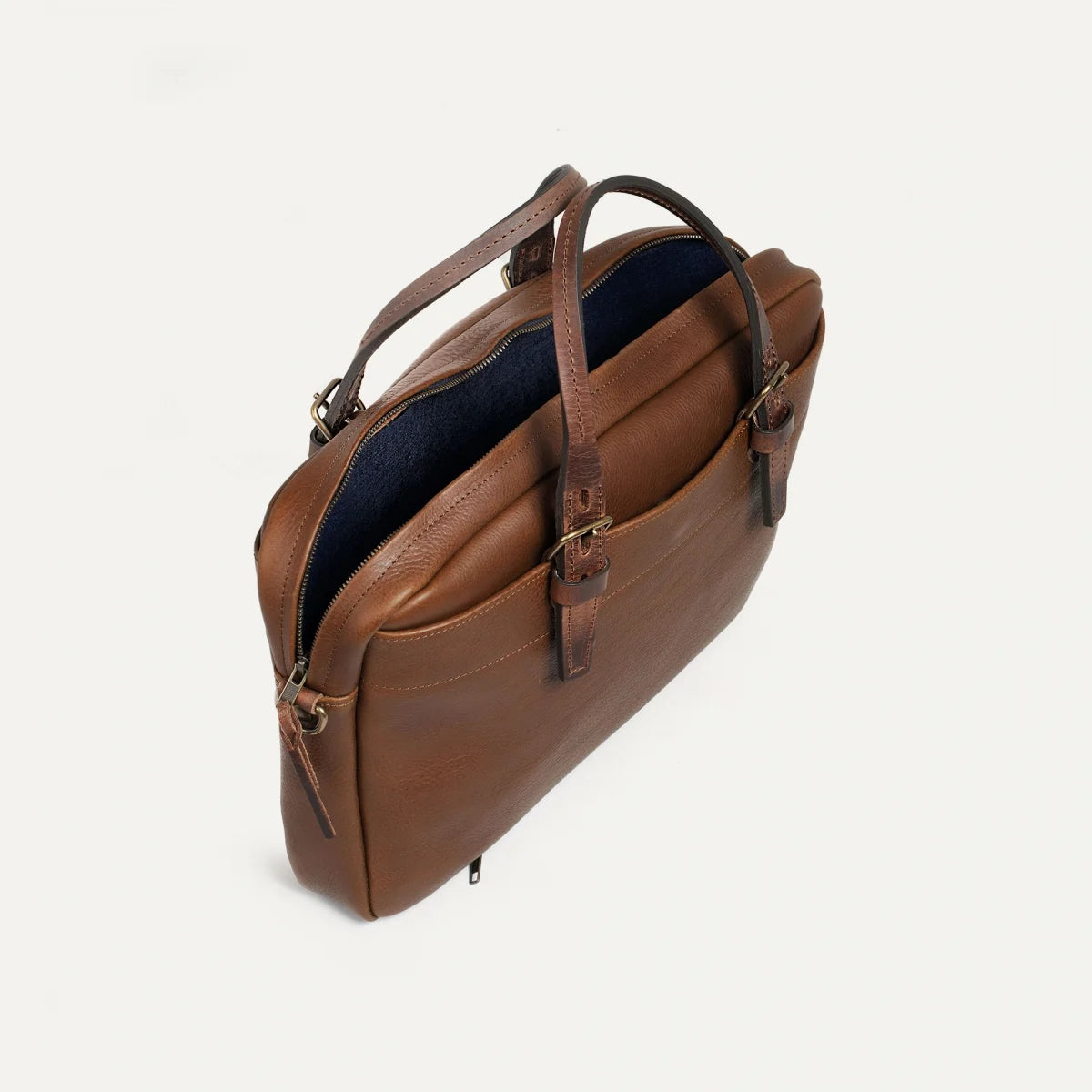 Bleu De Chauffe - Folder Business Laptop Bag Amber Brown