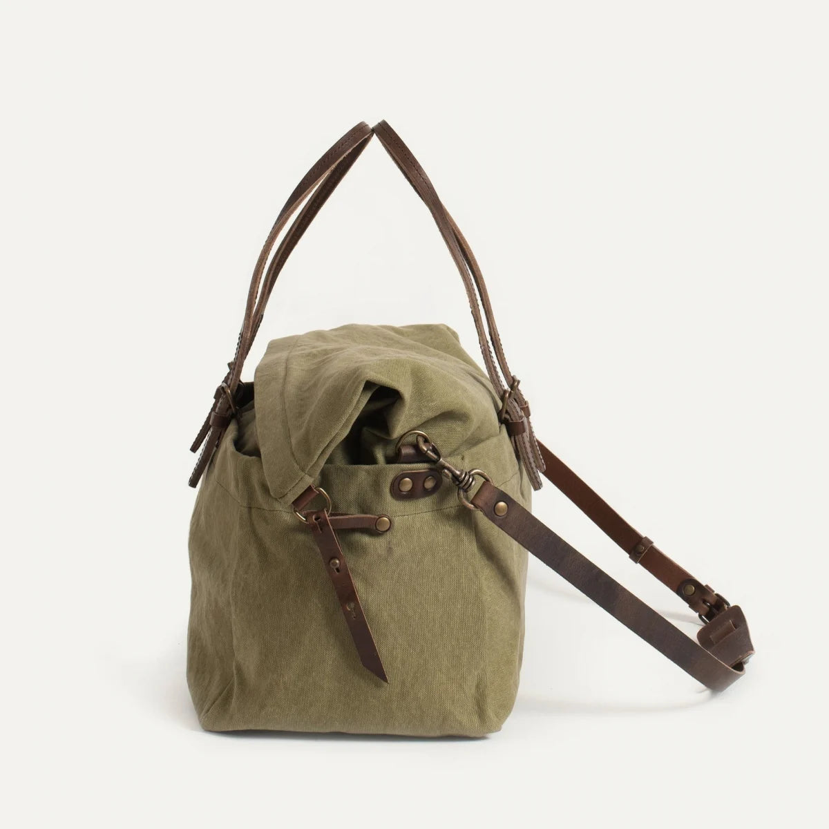Bleu De Chauffe - Cabine Travel bag - Khaki Stonewashed