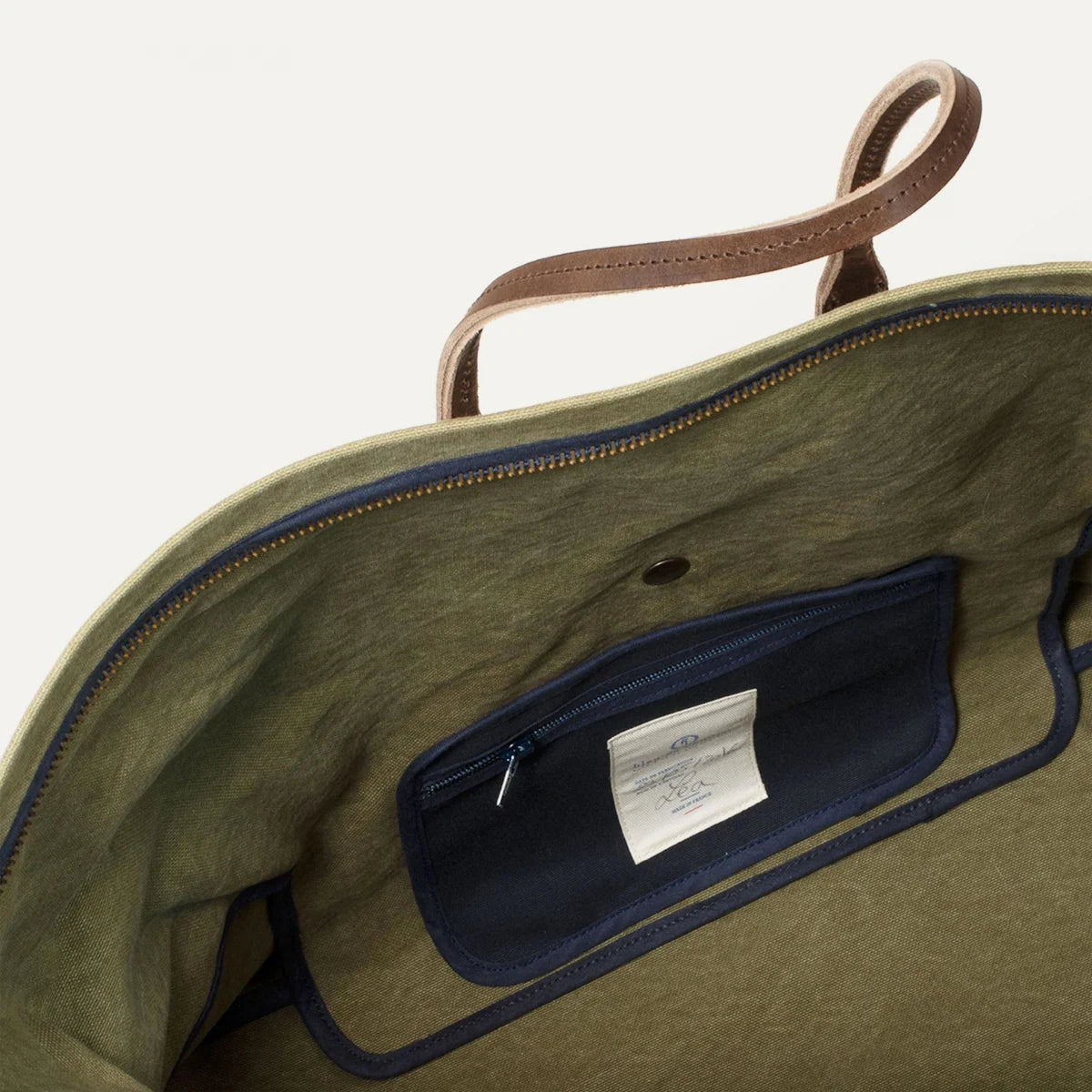 Bleu De Chauffe - Cabine Travel bag - Khaki Stonewashed