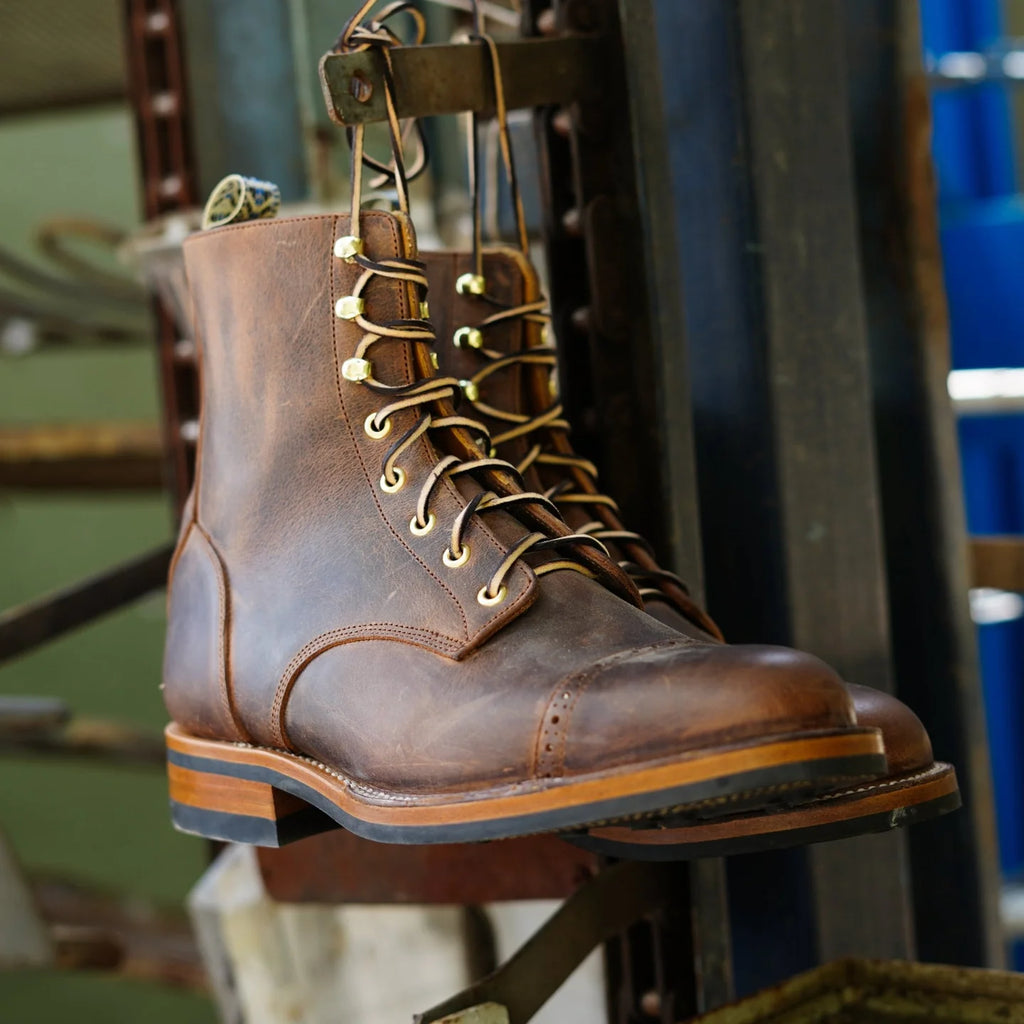UNMARKED - DP Hunter Cap Toe Boot Vintage Rust