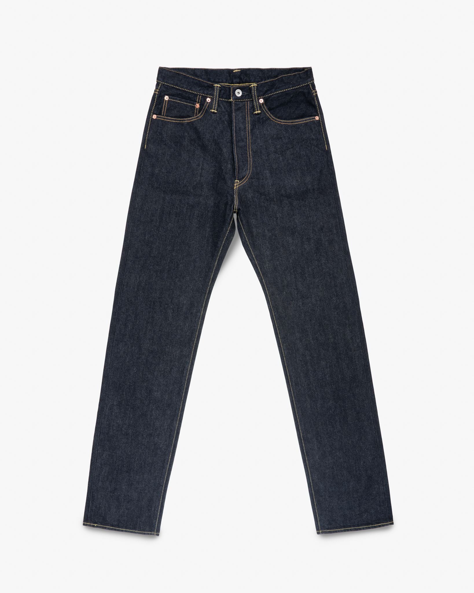 IRON HEART - IH-1955S-142 - 14oz Selvedge Denim "1955" Vintage Tapered Cut Jeans - Indigo