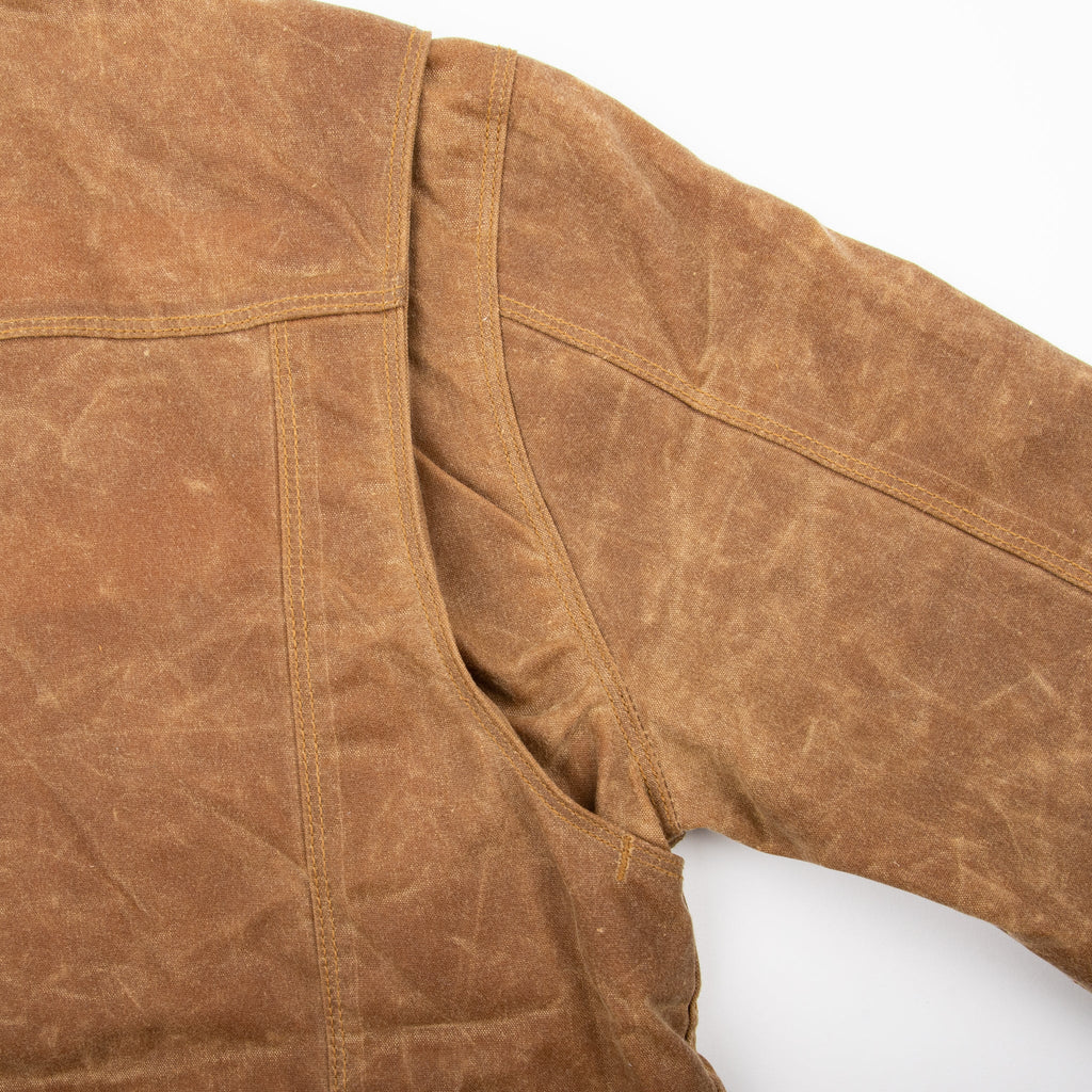 Freenote Cloth Riders Jacket Waxed Canvas Rust / Brown Lining