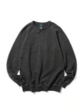 GOOD ON - Raglan Crew Sweat - WASHED BLACK