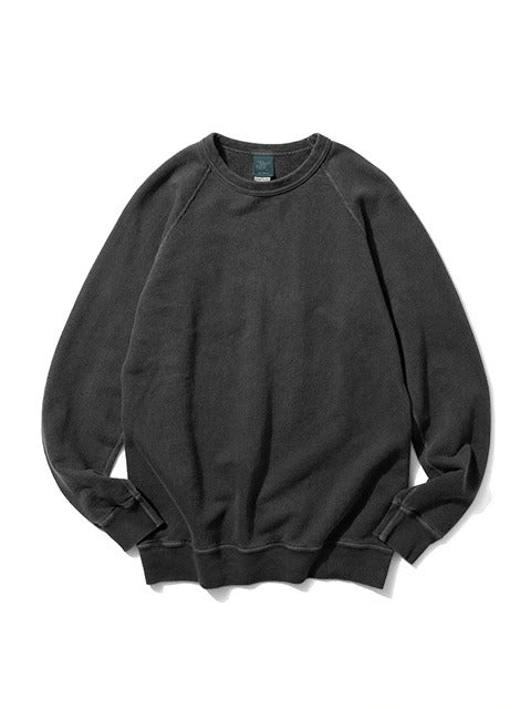 GOOD ON - Raglan Crew Sweat - WASHED BLACK
