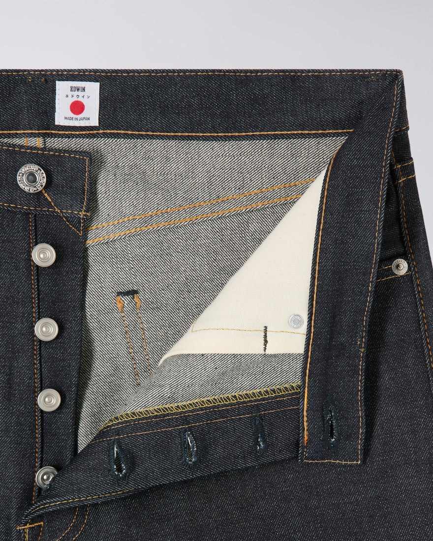 Edwin Made in Japan, Loose fit Jeans - 13.5oz Unwashed Kaihara Rainbow Selvage - I034268-0199