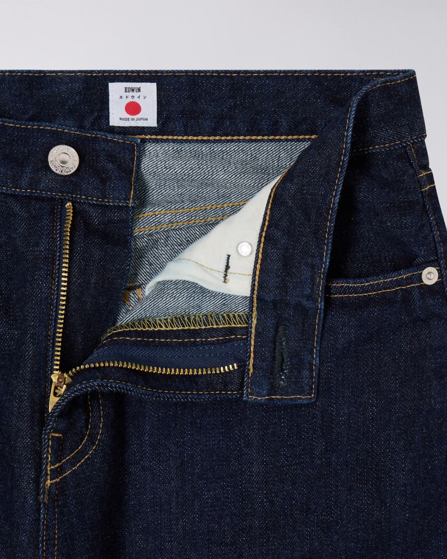 Edwin Made in Japan - Womens Straight Janis Pant - Indigo Rinsed