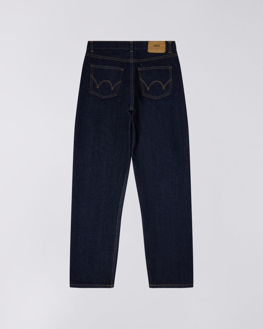 Edwin Made in Japan - Womens Straight Janis Pant - Indigo Rinsed