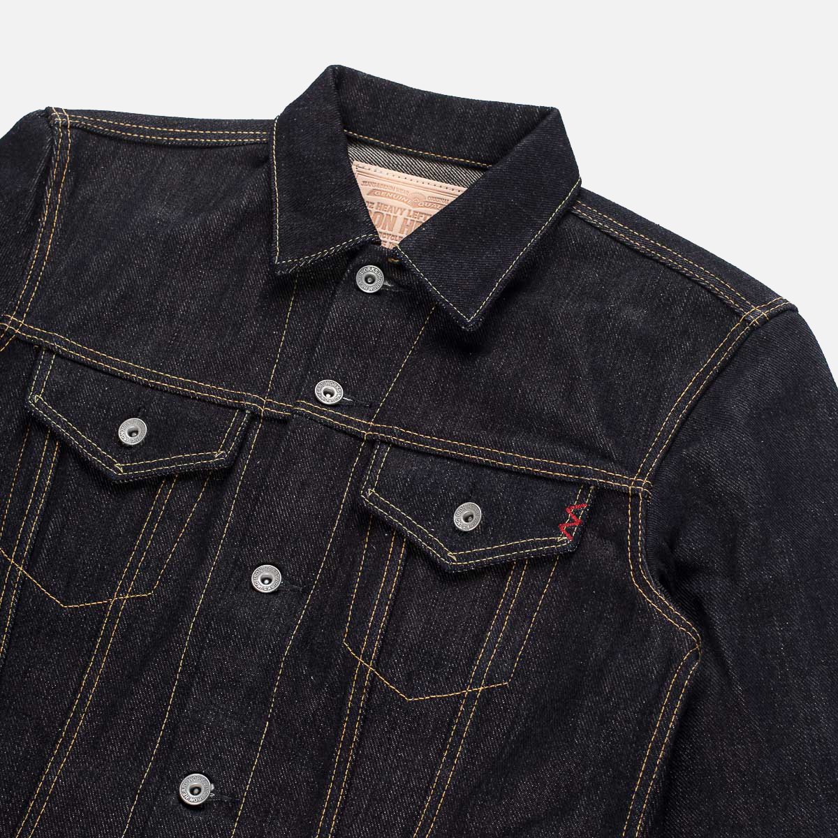 Iron Heart IH-526L 19oz Left-Hand Twill Selvedge Denim Type III Jacket - Indigo