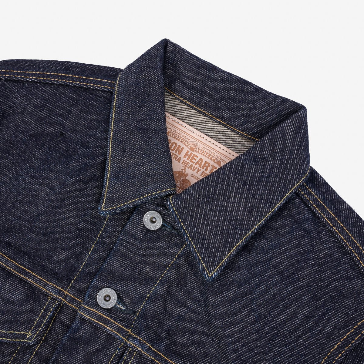 Iron Heart IHSH-526PJ Indigo 21oz Selvedge Denim Modified Type III Jacket