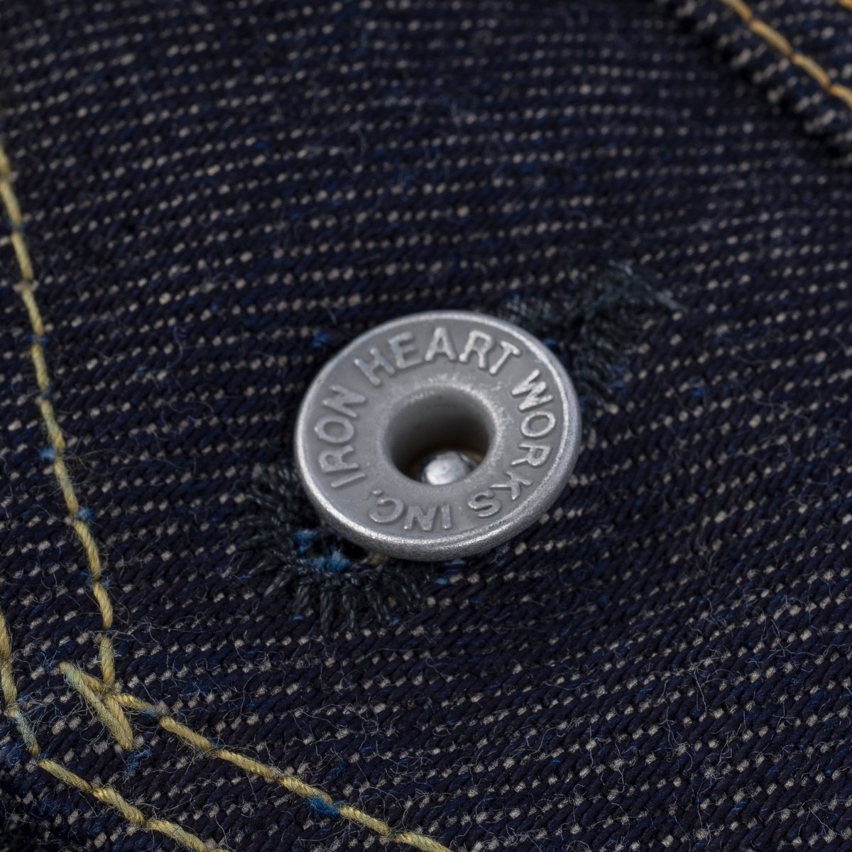 Iron Heart IHSH-526PJ Indigo 21oz Selvedge Denim Modified Type III Jacket