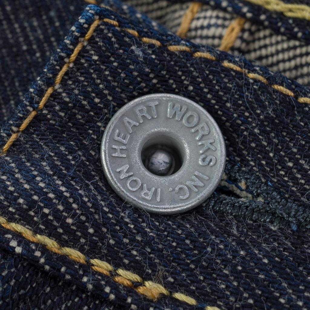 IH-777S-21  Iron Heart 21oz Selvedge Denim Slim Tapered Cut Jeans - Indigo