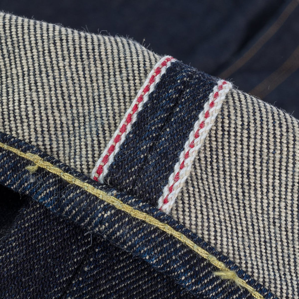 IH-777S-21  Iron Heart 21oz Selvedge Denim Slim Tapered Cut Jeans - Indigo