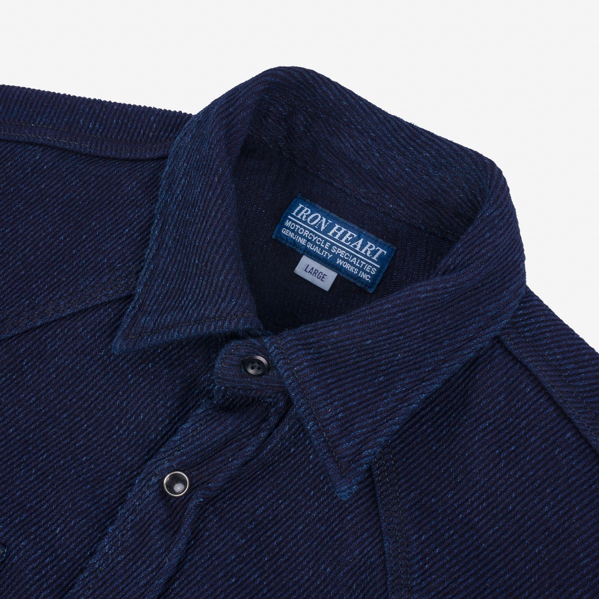 Iron Heart IHSH-208-IND -  Kersey Western Shirt - Indigo