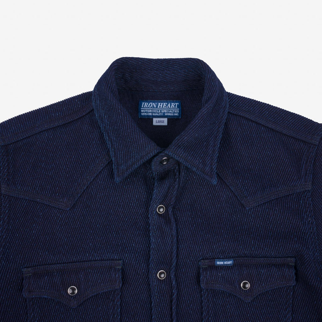 Iron Heart IHSH-208-IND -  Kersey Western Shirt - Indigo