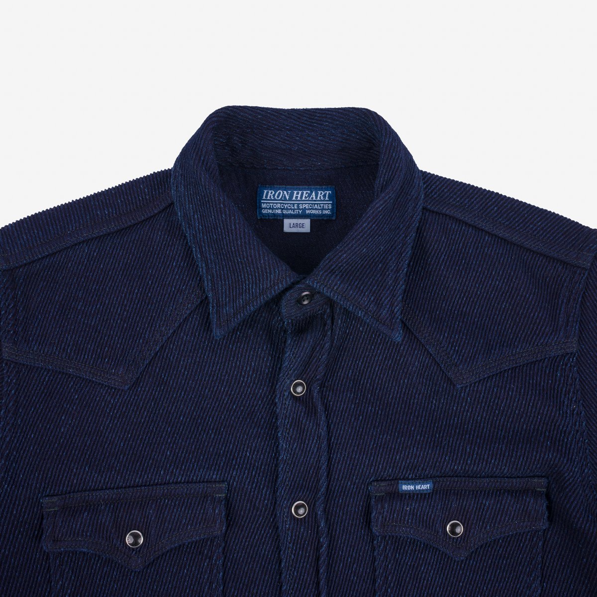 Iron Heart IHSH-208-IND -  Kersey Western Shirt - Indigo