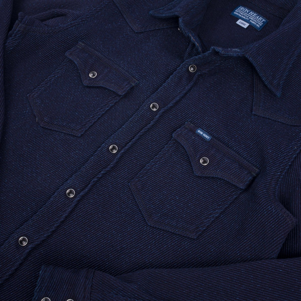 Iron Heart IHSH-208-IND -  Kersey Western Shirt - Indigo