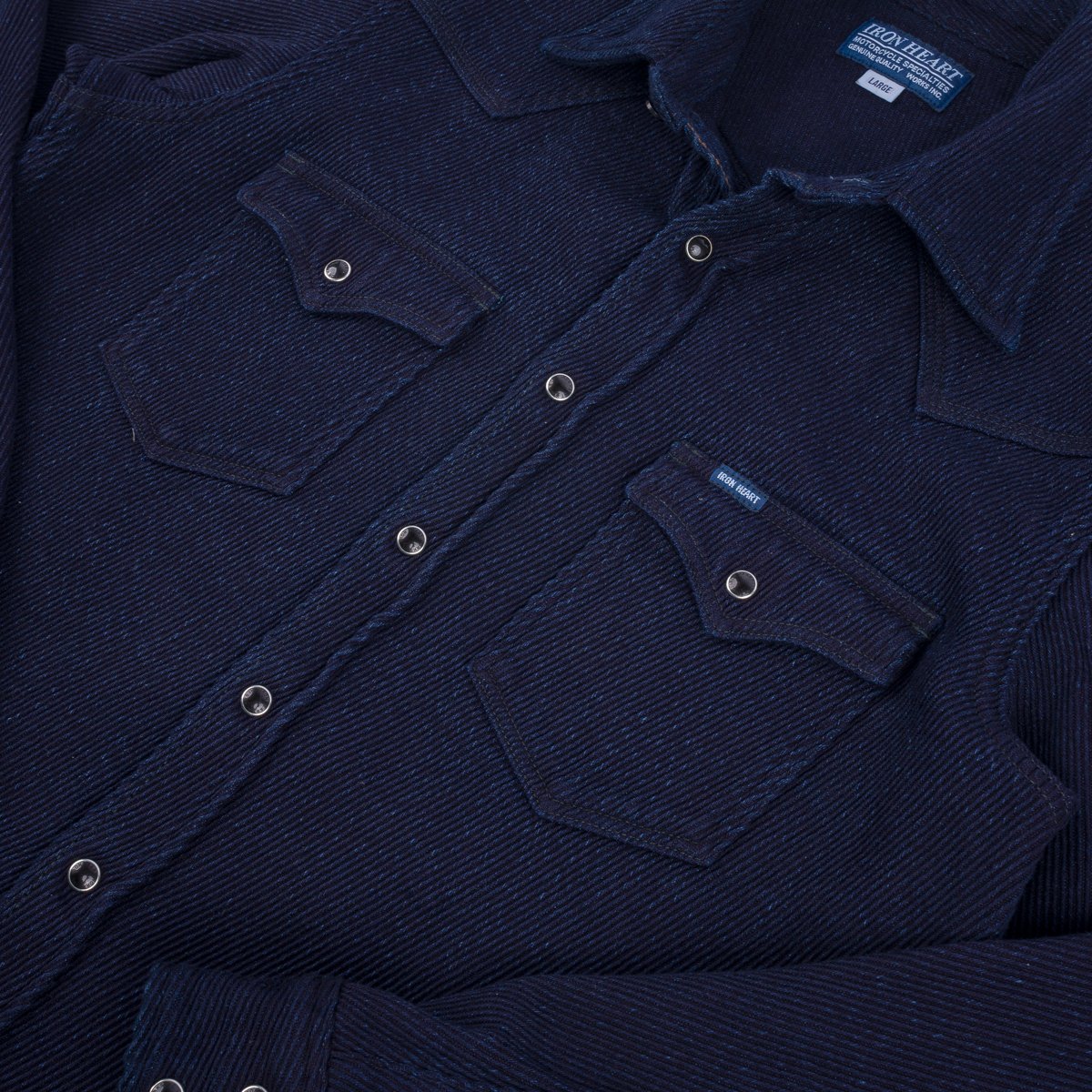 Iron Heart IHSH-208-IND -  Kersey Western Shirt - Indigo