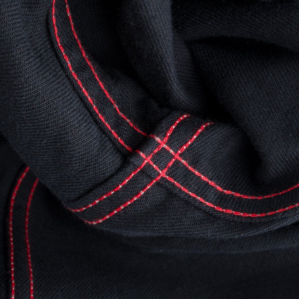 Iron Heart - IHSH-266-BLK - 12oz Wabash Work Shirt - Black With Black Buttons