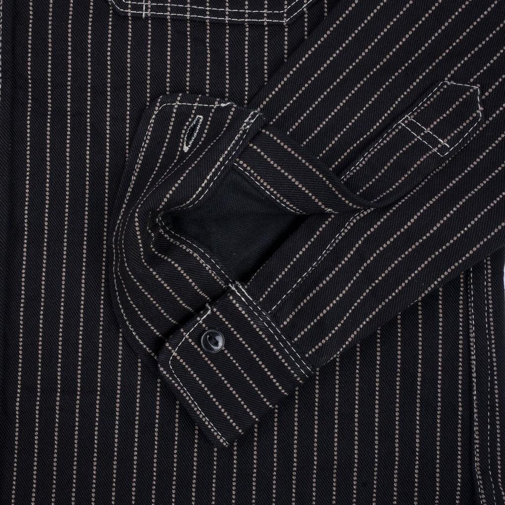 Iron Heart - IHSH-266-BLK - 12oz Wabash Work Shirt - Black With Black Buttons