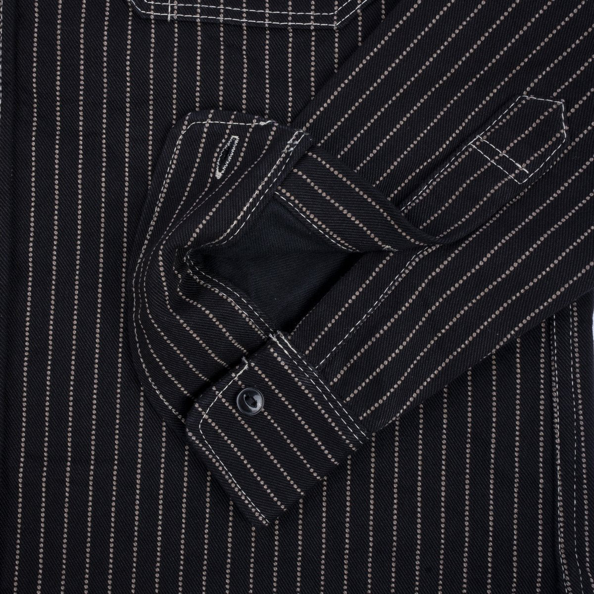 Iron Heart - IHSH-266-BLK - 12oz Wabash Work Shirt - Black With Black Buttons