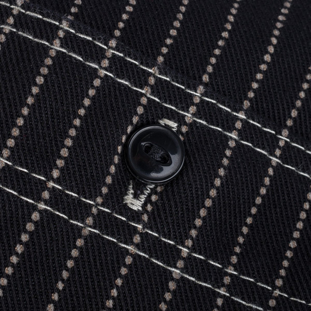 Iron Heart - IHSH-266-BLK - 12oz Wabash Work Shirt - Black With Black Buttons