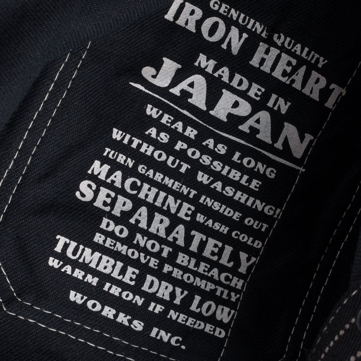 Iron Heart - IHSH-266-BLK - 12oz Wabash Work Shirt - Black With Black Buttons