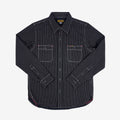 Iron Heart - IHSH-266-BLK - 12oz Wabash Work Shirt - Black With Black Buttons